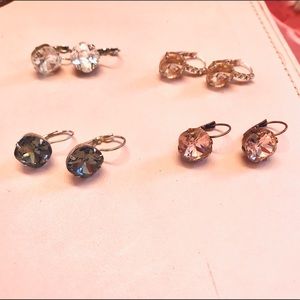 1 pair Sabika earrings, 3 pair fake Sabika